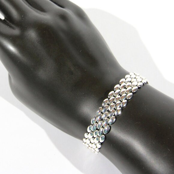 Napier Jewelry - Vintage Napier Silver Tone Panther Link Bracelet